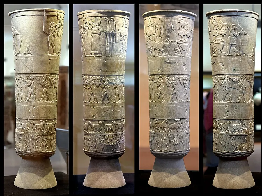 Alabaster Carving — alabaster vessel vase