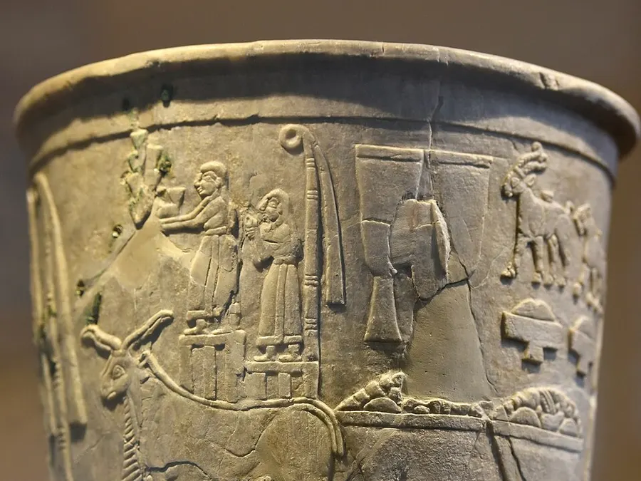 Alabaster Carving — alabaster vessel vase