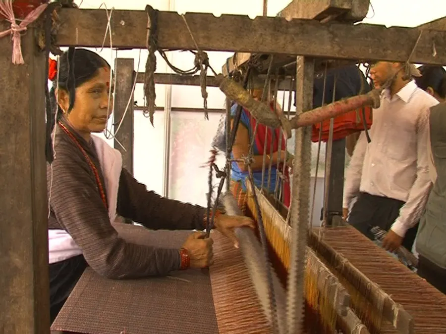 Handloom & Handwoven Textiles — handloom weaving loom